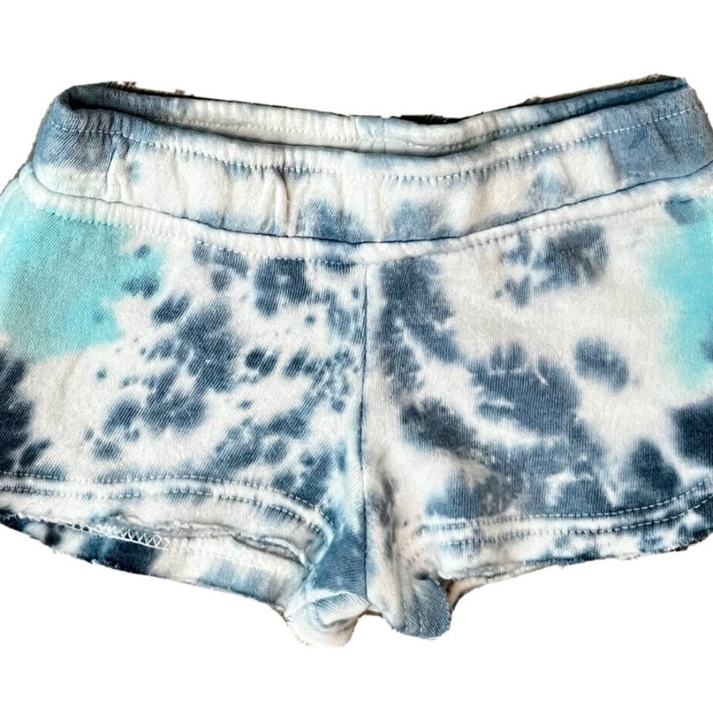 Play Six Girls' Comfy Cotton Blend Lounge Shorts, Oceanic Tie Dye Size XL/16